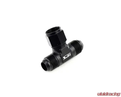 HPS Performance Products HPS AN9251-12 Aluminum Tee Adapter -12 Black, 3 Hose Connection - AN9251-12