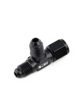HPS Performance Products HPS AN9261-4 Aluminum Tee Adapter -4 Black, 6061 for 37° Flares                                     - AN9261-4 - Image 3