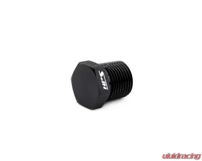 HPS Performance Products HPS NPT Hex Plug Aluminum 1/2 NPT Black Anodized 6061 - AN933-10