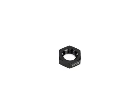 HPS Performance Products HPS Bulkhead Jam Nut Aluminum AN924-6 Black -6 for Firewall Securement