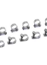 HPS SAE #10 Stainless Steel Fuel Injection Hose Clamps 10pc Pack 23/64" - 7/16" (9mm - 11mm)                                     - FIC-9x10 - Image 3