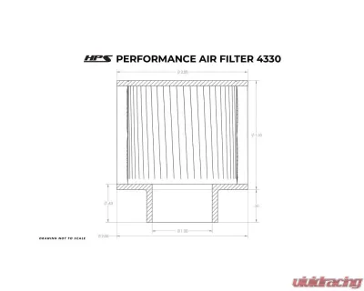 HPS Performance Crankcase Vent Air Filter Breather 1 Inch ID, 2 Inch Length, Oiled Cotton - HPS-4330