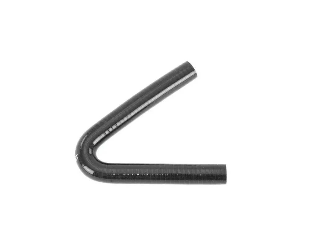 HPS Performance 1/4" Black Silicone 135 Degree Elbow Coupler Hose High Temp 4-ply Reinforced (6.5mm ID) - HTSEC135-025-BLK