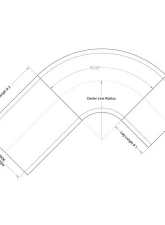 HPS Performance Products 5/8" ID 90 Degree Blue Silicone Elbow Coupler Hose 4-Ply 36" Length                                     - HTSEC90-062-L5X36-BLUE - Image 2