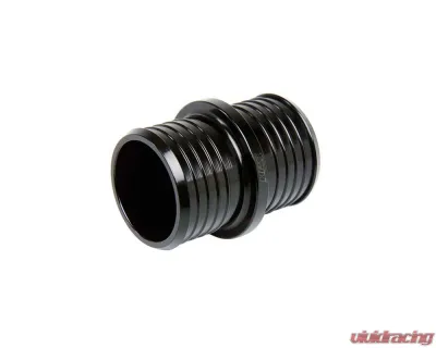 HPS Performance Multi-ribbed aluminum hose union, 1-1/2" OD, black - AHU-150-BLK