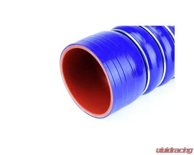 HPS Performance Products 2.5" 4-Ply Reinforced Silicone CAC Hose Cold Side, 6" Long, Blue - CAC-250-COLD