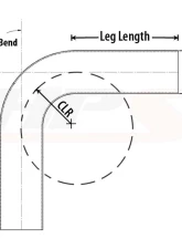 HPS 4" OD 60 Degree Bend Aluminum Elbow Pipe 16 Gauge w/ 4" CLR                                     - AT60-400-CLR-4 - Image 2