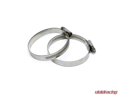 HPS Performance Products Stainless Steel Embossed Hose Clamps SAE #48, 2-3/4" - 3-1/2" (70mm-90mm), 2pcs - EMSC-70-90x2