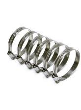 HPS Stainless Steel Embossed Hose Clamps SAE #40, 6pc Pack, 2" - 3" (51mm-76mm)                                     - EMSC-50-70x6 - Image 2