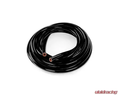 HPS 1/4inch (6mm) Reinforced Silicone Heater Hose Black 25 Feet Roll Pack - HTHH-025-BLKx25