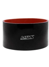 HPS Performance Products 3-7/8" ID Black Silicone Straight Coupler Hose 3" Long 4-Ply                                     - HTSC-386-BLK - Image 2