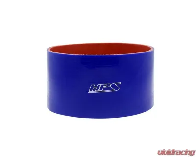HPS Performance Products 3-7/8" ID Blue Silicone Straight Coupler Hose 3" Long 4-Ply - HTSC-386-BLUE