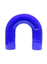 HPS Performance Products High Temp 1-5/8" ID 4-Ply Silicone 180 Degree U Bend Elbow Hose Blue                                     - HTSEC180-162-BLUE - Image 2
