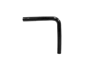 HPS 1 3/16inch (30mm) 4-ply Reinforced 90 Degree Elbow Coupler Silicone Hose Black
