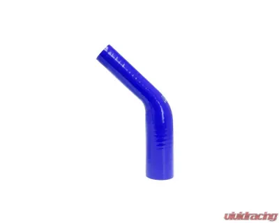 HPS 1 1/8 to 1 1/4inch (28mm to 32mm) 4-ply Reinforced 45 Degree Elbow Reducer Coupler Silicone Hose Blue - HTSER45-112-125-BLUE