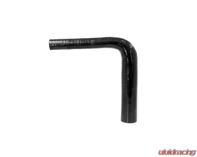 HPS 1 1/8 to 1 1/4inch (28mm to 32mm) 4-ply Reinforced 90 Degree Elbow Reducer Coupler Silicone Hose Black - HTSER90-112-125-BLK