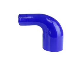 HPS Performance Products 2.5 to 3.5 Inch Blue 90 Degree Elbow Reducer Silicone Hose