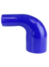 HPS Performance Products 4.25" to 4.5" Blue High Temp 90 Degree Silicone Elbow Reducer Hose                                     - HTSER90-425-450-BLUE - Image 2