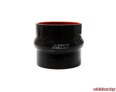 HPS Performance Products High Temp 1.25" ID x 4" Long Black Silicone Hump Coupler Hose - HTSHC-125-L4-BLK