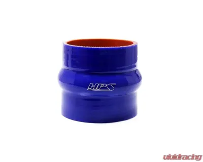 HPS Performance Products 1.25" Blue 4-Ply Reinforced Silicone Hump Coupler Hose 3" Long - HTSHC-125-BLUE