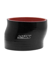 HPS Performance Products High Temp 4-Ply Reinforced Silicone Offset Coupler 4" ID Black                                     - HTSOC-400-L4-BLK - Image 3