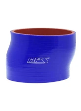 HPS Performance Products 3.5" Blue High Temp 4-Ply Silicone Offset Coupler Hose 89mm                                     - HTSOC-350-BLUE - Image 2