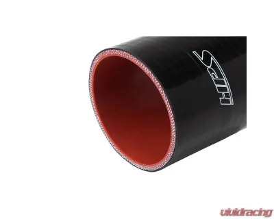 HPS Performance Products High Temp 4-Ply Reinforced Silicone Offset Coupler 1.5" ID Black - HTSOC-150-L4-BLK