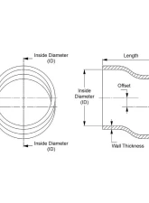 HPS Performance Products 3.5" Blue High Temp 4-Ply Silicone Offset Coupler Hose 89mm                                     - HTSOC-350-BLUE - Image 2