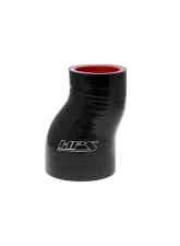 HPS Performance Products 1-1/2" to 2" ID Black Silicone Offset Reducer Coupler Hose 3" Long                                     - HTSOR-150-200-BLK - Image 2