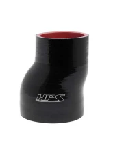 HPS Performance Products 2" - 2.5" ID Black Silicone Offset Reducer Coupler Hose 6" Long                                     - HTSOR-200-250-L6-BLK - Image 2