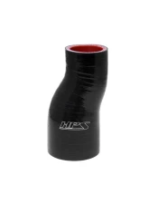HPS Performance High Temp 4-Ply Silicone Offset Reducer 2 3/8" - 2 3/4" ID Black 6" Length                                     - HTSOR-238-275-L6-BLK - Image 3