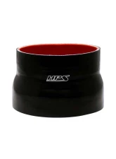 HPS Performance Products 3.5 to 4 Inch Black 4-Ply Silicone Reducer Coupler Hose 6 Inch Long                                     - HTSR-350-400-L6-BLK - Image 2