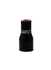 HPS 1 1/8 to 1 1/4inch (28mm to 32mm) 4-ply Reinforced Reducer Coupler Silicone Hose Black                                     - HTSR-112-125-BLK - Image 2