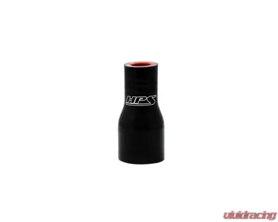 HPS 1 1/8 to 1 1/4inch (28mm to 32mm) 4-ply Reinforced Reducer Coupler Silicone Hose Black - HTSR-112-125-BLK