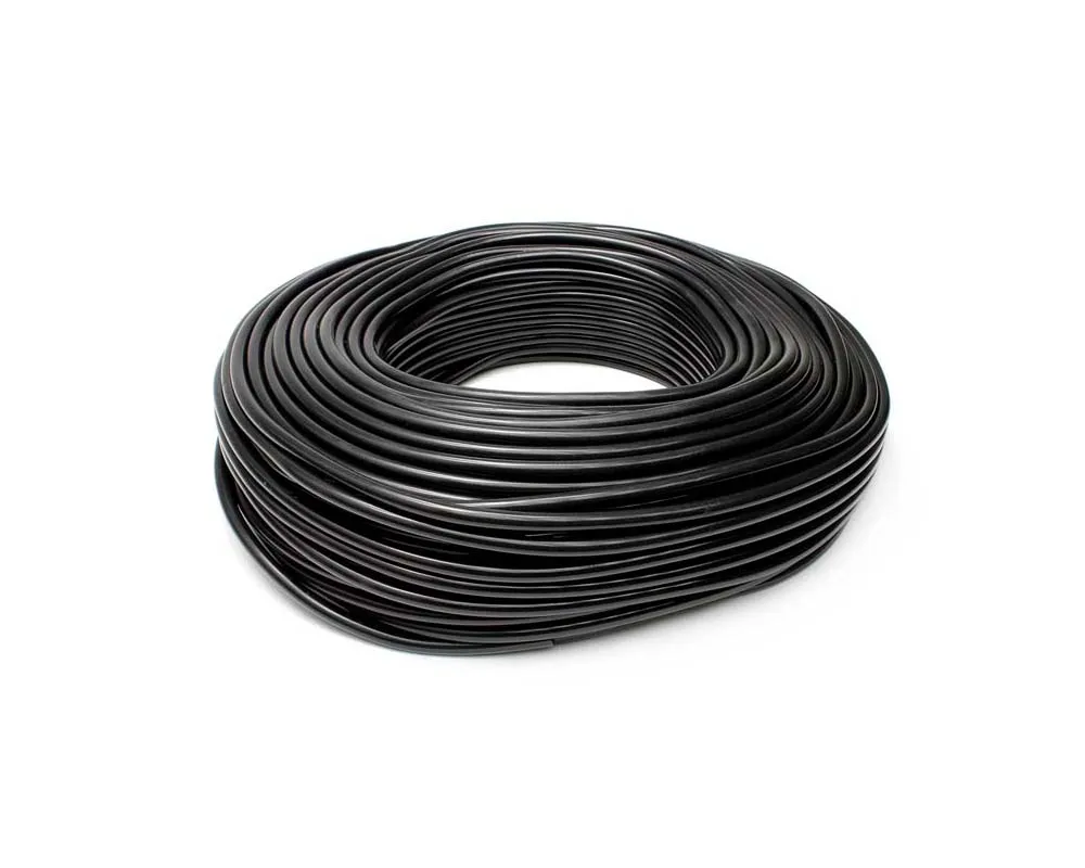 HPS 5/16" (8mm) ID Black High Temp Silicone Vacuum Hose - 100 Feet Pack - HTSVH8-BLKx100