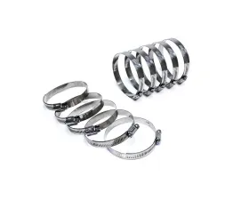 HPS Performance Products Stainless Steel Worm Gear Liner Clamp SAE 28, 10pc Pack, 1-5/16