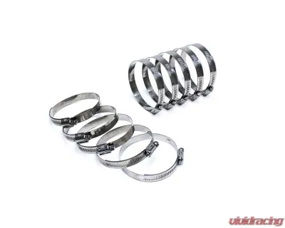 HPS Performance Products Stainless Steel Worm Gear Liner Clamp SAE #88 10pc Pack 5-5/8" - 6-1/2 - SSWC-130-152x10