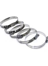 HPS Performance Products Stainless Steel Worm Gear Liner Clamp SAE #60 5pc Pack 3-5/16" - 4-1/4                                     - SSWC-84-108x5 - Image 2