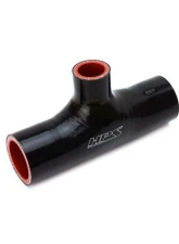 HPS Performance Products 1-5/8" ID Black Silicone Coupler T Hose Adapter 6" Long                                     - 162-THOSE-100-BLK - Image 4