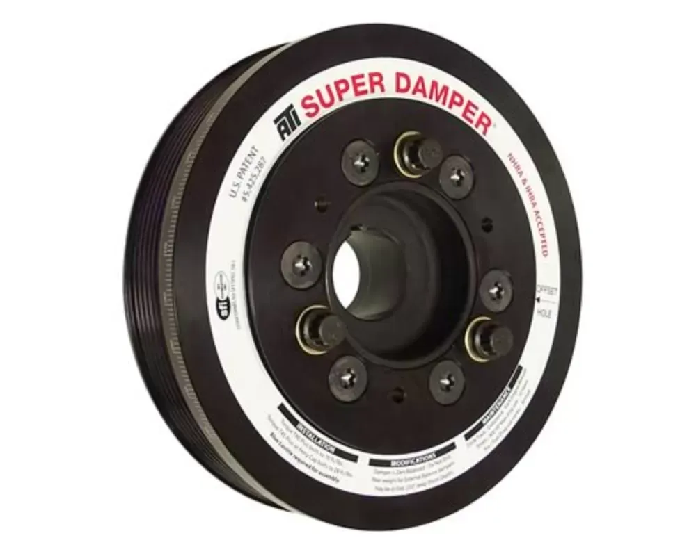 ATI Racing 6.75" Aluminum Super Damper Serpentine Series Harmonic Balancers Chevrolet | Pontiac 1998-2006 - ATI917276