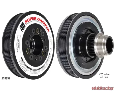 ATI Racing 7.53" Aluminum Super Damper Serpentine Series Harmonic Balancers Chevrolet | Pontiac 1998-2006 - ATI918852