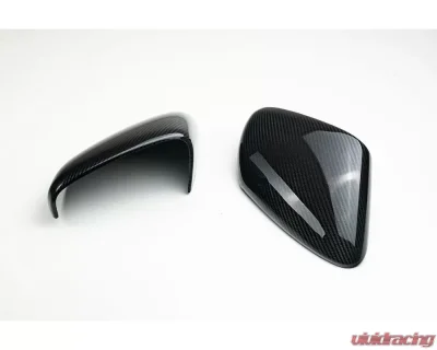 TechArt Carbon Glossy Side Mirror Trims Porsche 992 Carrera | Targa | Turbo | GT3 LHD 2020+ - 092.121.320.009G