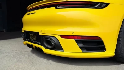 TechArt Matt Carbon Tail Pipe Kit Porsche 992 Turbo 2020+                                     - 092.310.510.009M - Image 4