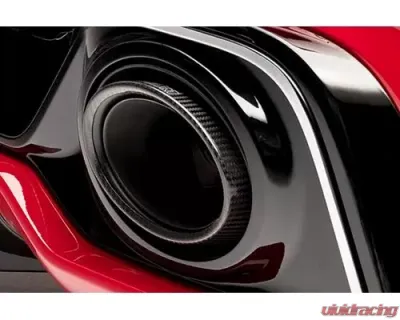 TechArt Matt Carbon Tail Pipe Kit Porsche 992 Turbo 2020+ - 092.310.510.009M