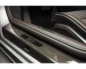 TechArt Glossy Carbon Fiber Illuminated Door Entry Guard for Porsche 992 Carrera Targa Turbo 2020+