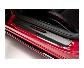 TechArt Matt Carbon Fiber Illuminated Door Entry Guard for Porsche 992 Carrera | Targa | Turbo 2020+