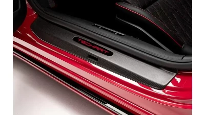 TechArt Matt Carbon Fiber Illuminated Door Entry Guard for Porsche 992 Carrera | Targa | Turbo 2020+                                     - 092.421.553.CCCM - Image 2