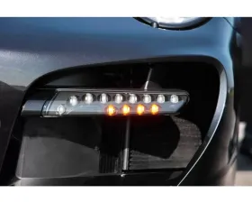 TechArt Front Bumper LED Lights Black Porsche 997 TT 2007-2009