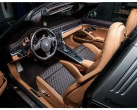 TechArt Center Console Lower Side Trims Right / Left in Leather Porsche 718 Cayman | Boxter 2017-2022