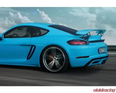 TechArt Trim Bars for Air Channels Porsche 718 Cayman | Boxster 2017-2022, Black - 082.100.480.009